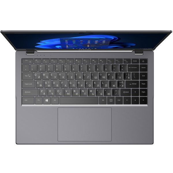 Ноутбук CHUWI GemiBook XPro (CWI574#NL), Intel Processor N100 / 14" / RAM 8 ГБ LPDDR5 / SSD 256 ГБ / Intel UHD Graphics / Windows 11 Home / Сірий