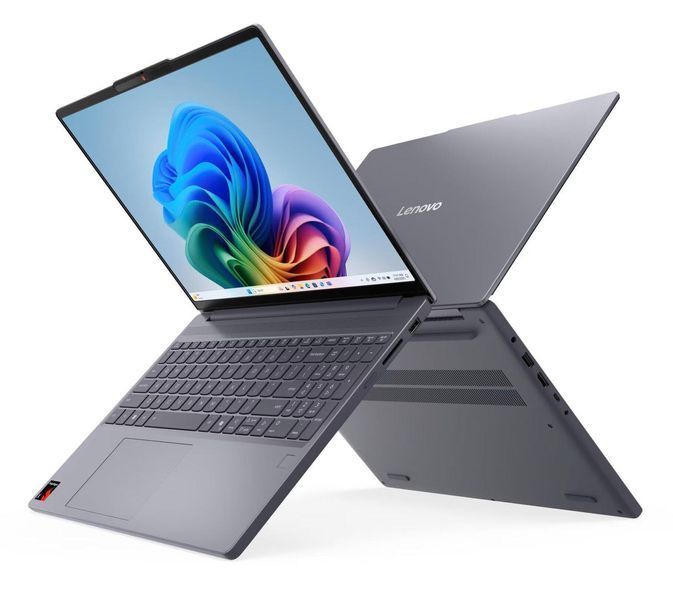 Ноутбук LENOVO IdeaPad Slim 3 15Q8X10 (83N30048PB), 15.3" / IPS / Qualcomm Snapdragon X X1-26-100 / RAM 16 ГБ / SSD 512 ГБ / Windows 11 Home / Сріблястий