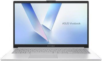 Ноутбук ASUS Vivobook Go 15 E1504TA (90NB1541-M00AT0), Intel N150 / 15.6" / IPS / RAM 8 ГБ / SSD 128 ГБ / Windows 11 Home / Сріблястий