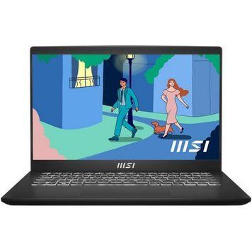 Ноутбук MSI Modern 14 (Modern 14 | C7M-294PL), AMD Ryzen 5 7430U / 14" / IPS / RAM 16 ГБ DDR4 / SSD 512 ГБ / Windows 11 Home / Чорний