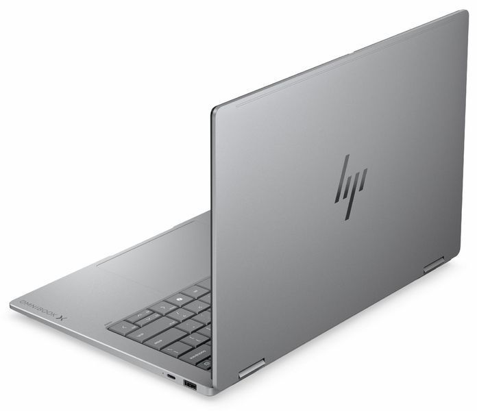 Ноутбук HP OmniBook X Flip 14 (D9DU8EA), Intel Core Ultra 5-325 / 14" / OLED / Touch / RAM 16 ГБ LPDDR5X / SSD 512 ГБ / Intel Graphics / Windows 11 Home / Сірий