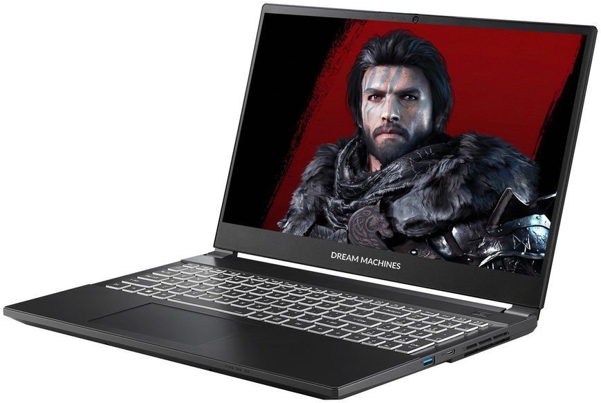 Ноутбук DREAMMACHINES RT5070-15PL27 (e2626282), AMD Ryzen 7 H 255 / 15.6" / 144 Гц / RAM 16 ГБ DDR5 / SSD 512 ГБ / AMD Radeon 780M + RTX 5070 / Без ОС / Чорний -COPY-