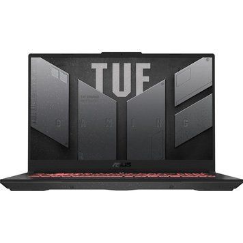 Ноутбук ASUS TUF Gaming A17 (FA707NUG-HX162), AMD Ryzen 7 7445HS / 17.3" / 144 Гц / RAM 16 ГБ DDR5 / SSD 2 ТБ / RTX 4050 + AMD Radeon 740M / Без ОС / Сірий
