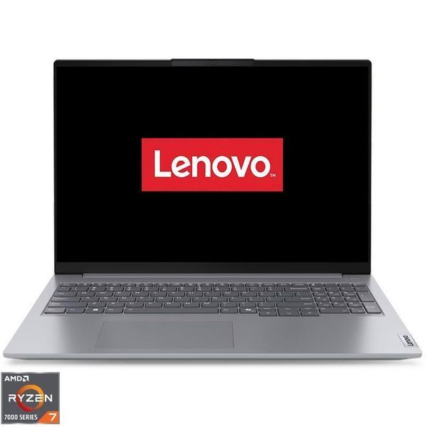 Ноутбук Lenovo ThinkBook 16 G7 ARP (21MWA0F3RM), 16" / WUXGA / IPS / AMD Ryzen 7 7735HS / RAM 16гб / SSD 512гб / Без ОС / Сірий