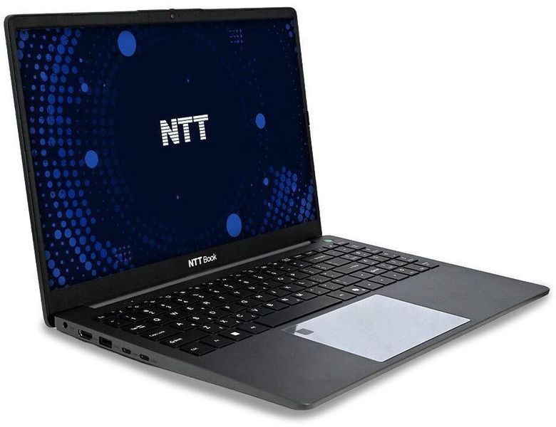 Ноутбук NTT Book B15 (e2594489), Intel Core i3-1315U / 15.6" / RAM 16 ГБ DDR4 / SSD 512 ГБ / Intel UHD Graphics / Windows 11 Home / Чорний