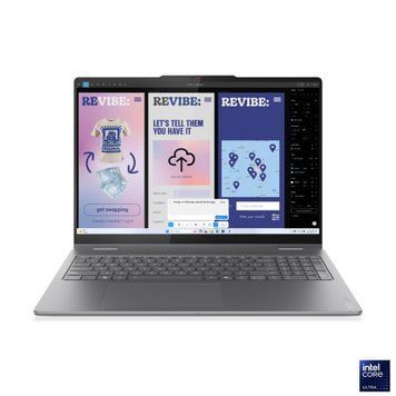 Ноутбук Laptop Yoga 7 2-в-1 16ILL10 (83JT0042RM), Intel Core Ultra 7 258V / 16" / OLED / 120 Гц / RAM 32 ГБ LPDDR5X / SSD 1 ТБ / Intel Arc 140V / Без ОС / Сірий