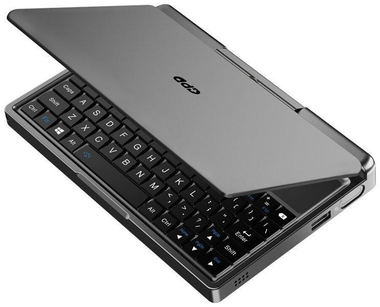 Ноутбук GPD MicroPC-2 (e2609853), Intel Core i3-N300 / 7" / LTPS / Touch / RAM 16 ГБ DDR5 / SSD 512 ГБ / Intel UHD Graphics / Windows 11 Home / Сірий
