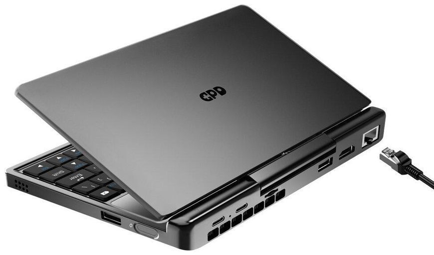 Ноутбук GPD MicroPC-2 (e2609853), Intel Core i3-N300 / 7" / LTPS / Touch / RAM 16 ГБ DDR5 / SSD 512 ГБ / Intel UHD Graphics / Windows 11 Home / Сірий