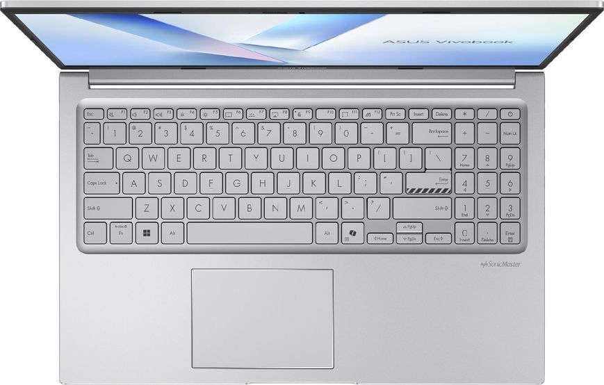Ноутбук ASUS Vivobook 15 (X1504MA-BQ058), Intel Core 5 320 / 15.6" / RAM 16 ГБ DDR5 / SSD 512 ГБ / Intel Graphics / Без ОС / Сріблястий