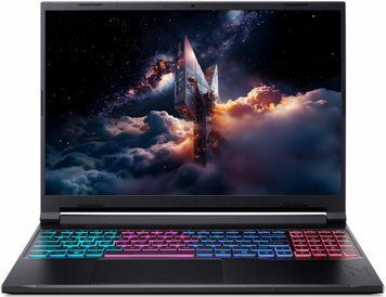 Ігровий ноутбук ACER Nitro V 16S (NH.QZZEP.00K), AMD Ryzen 7 260 / 16" / RAM 32 ГБ DDR5 / SSD 1 ТБ / RTX 5050 / Windows 11 Pro / Чорний
