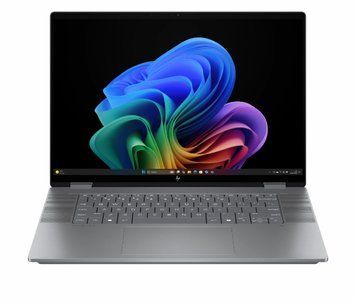 Ноутбук 2-в-1 HP OmniBook X Flip AI 16-ar0216nw (C38Z5EA), AMD Ryzen AI 7 350 / 16" / 120 Гц / OLED / Touch / RAM 24 ГБ LPDDR5x / SSD 1 ТБ / AMD Radeon 860M / Windows 11 Home / Сірий
