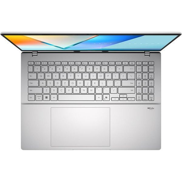 Ноутбук ASUS Vivobook S 16 (S3607QA-SH090W), Snapdragon X X1-26-100 / 16" / OLED / RAM 16 ГБ LPDDR5X / SSD 1 ТБ / Qualcomm Adreno / Windows 11 Home / Сріблястий