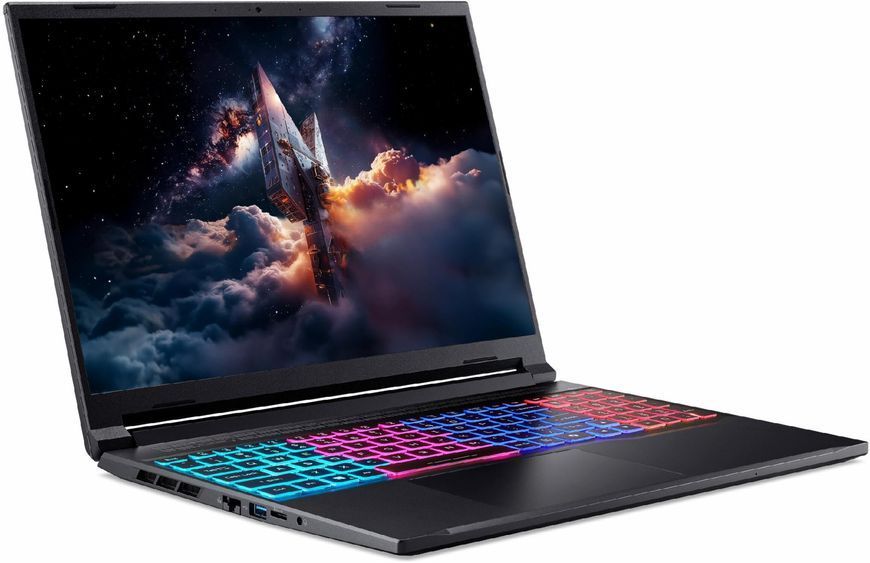 Ігровий ноутбук ACER Nitro V 16S (NH.QZZEP.00K), AMD Ryzen 7 260 / 16" / RAM 32 ГБ DDR5 / SSD 1 ТБ / RTX 5050 / Windows 11 Pro / Чорний