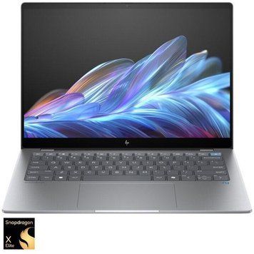 Ноутбук HP OmniBook X 14-fe0023nw (A9EB7EA), 14" / IPS / Qualcomm Snapdragon X Elite X1E-78-100 / RAM 16GB / SSD 1TB / Windows 11 Home / Сріблястий