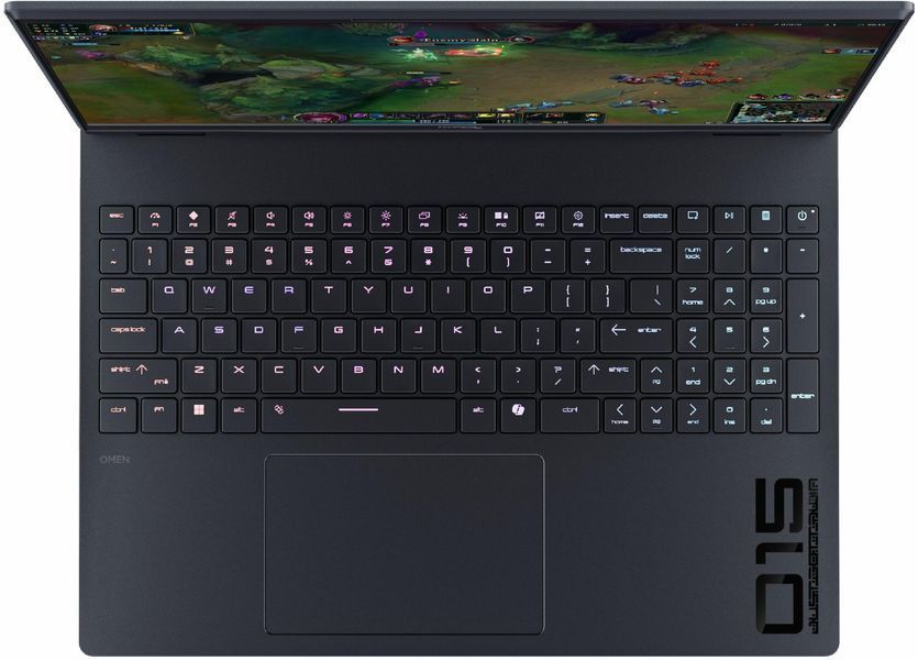Ноутбук HP HyperX Omen 15 (D9MC7EA), Intel Core Ultra 7 255HX / 15.3" / OLED / 120 Гц / RAM 16 ГБ DDR5 / SSD 1 ТБ / RTX 5070 / Windows 11 Home / Чорний