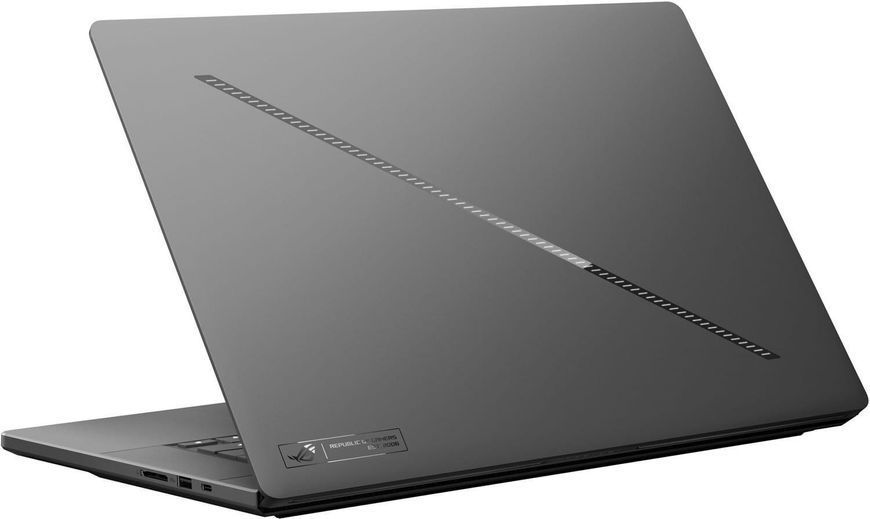 Ноутбук ASUS ROG Zephyrus G16 GU606AW-U9641X (90NR0PG2-M006R0), Intel Core Ultra 9 386H / 16" / OLED / 240 Гц / RAM 64 ГБ LPDDR5X / SSD 1 ТБ / RTX 5080 / Windows 11 Pro / Сірий