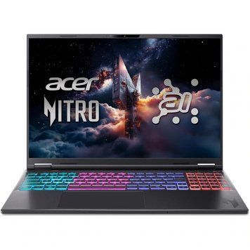 Ноутбук Acer Nitro V 16S ANV16S-71-70Q0 (NH.QXDEP.00A), Core 7 240H / 16&Prime; / RAM 32 ГБ / SSD 2 ТБ / GeForce RTX 5070 / Windows 11 Professional / Чорний