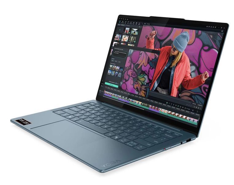 Ноутбук Lenovo Yoga Slim 7 (83JY006NPB), AMD Ryzen AI 7 350 / 14" / OLED / RAM 16 ГБ LPDDR5 / SSD 512 ГБ / AMD Radeon 860M / Windows 11 Home / Бірюзовий