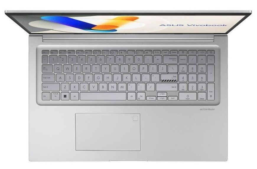 Ноутбук ASUS VivoBook 17 X1704VA (90NB13X1-M008N0), Core 5 120U / 17.3&Prime; / RAM 16 ГБ / 512 ГБ / Windows 11 Home / Сріблястий