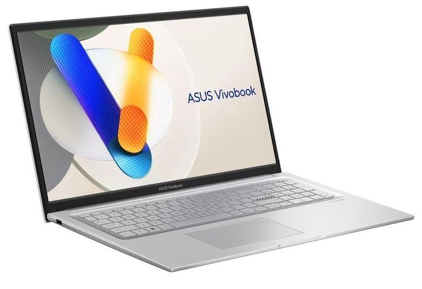 Ноутбук ASUS VivoBook 17 X1704VA (90NB13X1-M008N0), Core 5 120U / 17.3&Prime; / RAM 16 ГБ / 512 ГБ / Windows 11 Home / Сріблястий