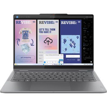 Ноутбук Lenovo Yoga Slim 7 14ILL10 (83JX00A4NT), Ultra 7-256V / 14&Prime; / RAM 16 ГБ / SSD 512 ГБ / Intel Arc 140V / Windows 11 Home / Luna Grey