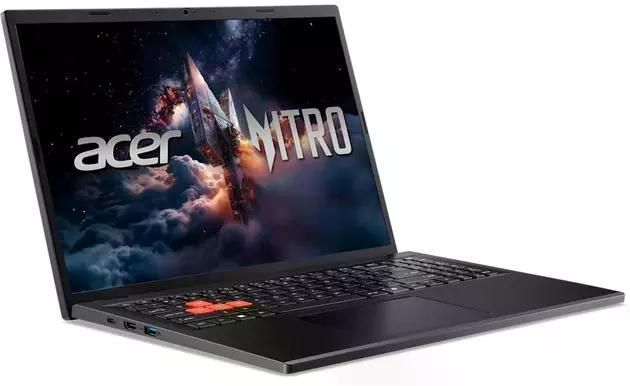Ноутбук Acer Nitro Lite 16 NL16-71G-54B1 (NH.DAAEX.006), Intel Core i5-13420H / 16&Prime; / 165 Гц / RAM 16 ГБ / SSD 512 ГБ / GeForce RTX 3050 / Без ОС / Чорний