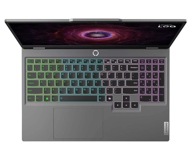 Ноутбук Lenovo LOQ 15AHP9 (83DX00EYPB), AMD Ryzen 7 7445HS / 15.6" / 144 Гц / RAM 16 ГБ DDR5 / SSD 512 ГБ / AMD Radeon 740M + RTX 3050 / Windows 11 Home / Сірий