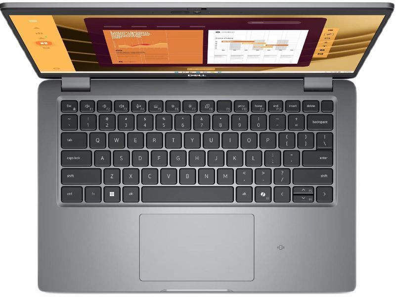 Ноутбук DELL Latitude 5450 (N006L545014EMEA_VP), Intel Core Ultra 5 125U / 14" / RAM 8 ГБ DDR5 / SSD 512 ГБ / Intel Graphics / Windows 11 Pro / Сірий