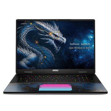 Ноутбук MSI Titan 18 HX Dragon Edition (B14WFK-822PL), Intel Core Ultra 9 290HX / 18" / Mini-LED / 240 Гц / RAM 96 ГБ DDR5 / SSD 4 ТБ / RTX 5090 / Windows 11 Pro / Чорний