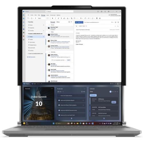 Ноутбук Lenovo ThinkBook Plus G6 Rollable (21TR0000RM), Intel Ultra 7 258V / 14&Prime; / RAM 32 ГБ / SSD 1 ТБ / Intel Arc 140V / Windows 11 Pro / Luna Grey