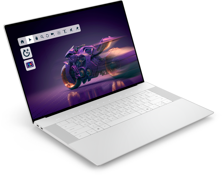 Ноутбук Dell 16 Premium DA16250 (DA16250_ARLH_008), Intel Core Ultra 9 285H / 16,3&Prime; Touch / RAM 32 ГБ / SSD 1 ТБ / GeForce RTX 5060 8 ГБ / Windows 11 Pro / Сріблястий