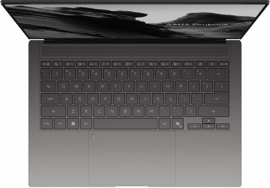 Ноутбук ASUS Zenbook S14 (UX5406AA-SW027X - desigilat), Intel Core 9 386H / 14" / OLED / 120 Гц / RAM 32 ГБ LPDDR5X / SSD 1 ТБ / Intel Graphics / Windows 11 Pro / Сірий