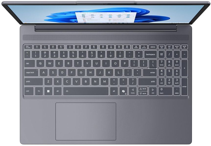 Ноутбук Lenovo IdeaPad Slim 3 15IRH10, (83K1014PRM), Intel Core i5-13420H / 15.3" / RAM 16 ГБ / SSD 512 ГБ / Intel UHD Graphics / Без ОС / Сірий