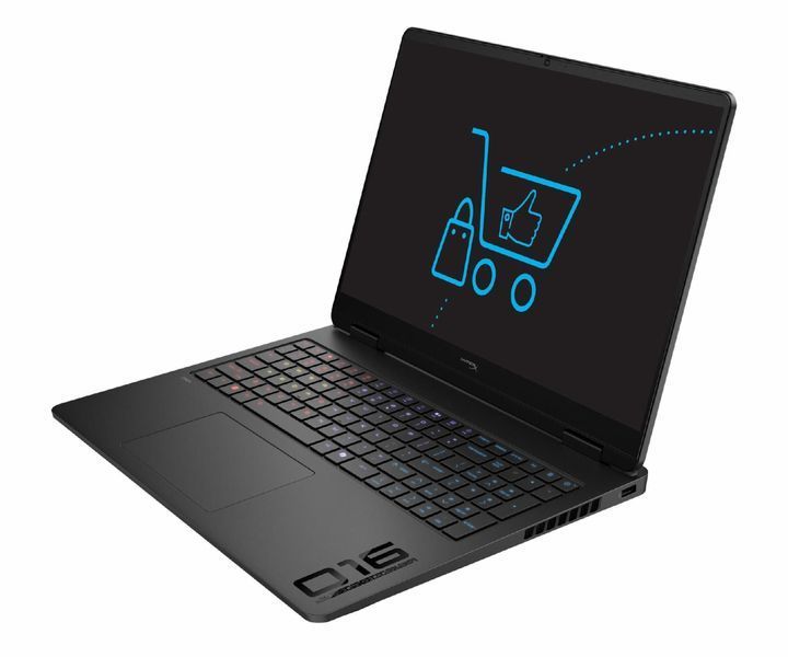 Ноутбук HP HyperX OMEN 16 (D8ZX5EA), Intel Core i7-14650HX / 16" / OLED / 240 Гц / RAM 24 ГБ DDR5 / SSD 512 ГБ / Intel UHD Graphics + RTX 5060 / Без ОС / Чорний