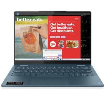 Ноутбук Lenovo Yoga 7 (199272134220), AMD Ryzen AI 5 340 / 14&Prime; / RAM 16 ГБ / SSD 512 ГБ / Windows 11 Home / Tidal Teal