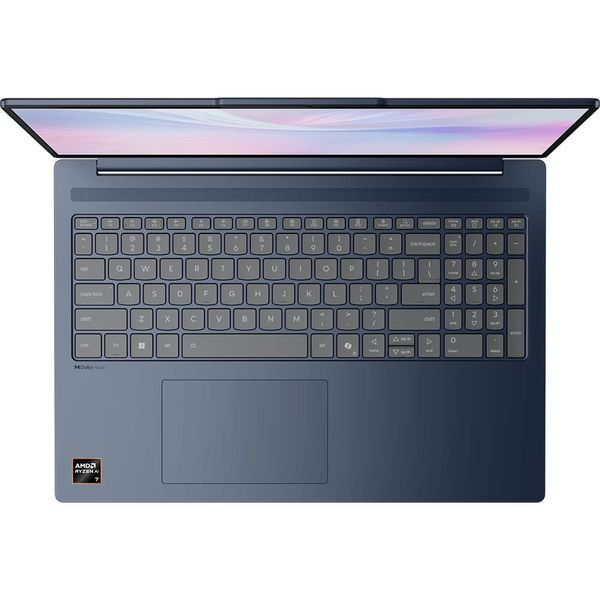 Ноутбук Lenovo IdeaPad Slim 5 16AKP10, (83HY0034RM) 16" / AMD Ryzen AI 5 340 / RAM 16 ГБ / SSD 1 ТБ / Radeon 840M / Без ОС / синій