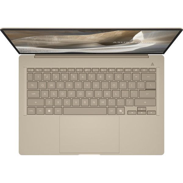 Ноутбук ASUS Zenbook A14 OLED (UX3407NA-QD100W), Snapdragon X2 Elite X2E-88-100 / 14" / OLED / RAM 32 ГБ LPDDR5X / SSD 1 ТБ / Qualcomm Adreno / Windows 11 Home / Бежевий