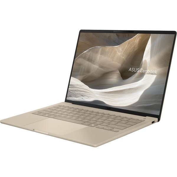 Ноутбук ASUS Zenbook A14 OLED (UX3407NA-QD100W), Snapdragon X2 Elite X2E-88-100 / 14" / OLED / RAM 32 ГБ LPDDR5X / SSD 1 ТБ / Qualcomm Adreno / Windows 11 Home / Бежевий