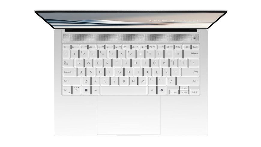 Ноутбук Asus Zenbook S 14 (UX5406SA-QJ502W), Intel Core Ultra 7 256V / 14" / OLED / RAM 16 ГБ LPDDR5X / SSD 512 ГБ / Intel Arc Graphics 140V / Windows 11 Home / Білий