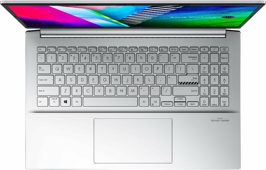Ноутбук ASUS VivoBook Pro 15 (K3500PC-L1358W), Intel Core i5-11300H / 15.6" / OLED / RAM 16 ГБ DDR4 / SSD 512 ГБ / Intel Iris Xe Graphics + RTX 3050 / Windows 11 Home / Сірий