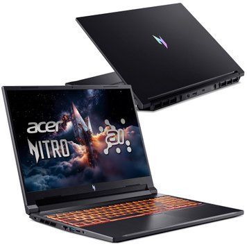 Ноутбук ACER Nitro V 16 AI ANV16-42-R0T5 (NH.QZ0EP.00B), 16" / IPS / 180Hz / AMD Ryzen 5 240 / RAM 16GB / SSD 1TB / GeForce RTX4050 DLSS 3 / Windows 11 Home / Чорний