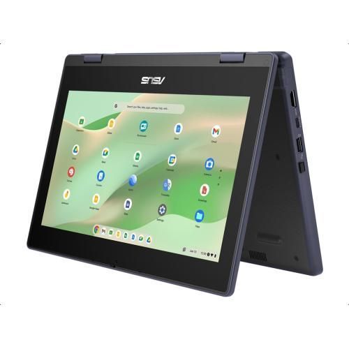 Ноутбук Asus Chromebook CR11 CR1104CGA (CR1104CGA-N00200), Intel N100 / 11.6" / TN / RAM 8 ГБ LPDDR5 / SSD 64 ГБ / Intel UHD Graphics / Chrome OS / Чорний
