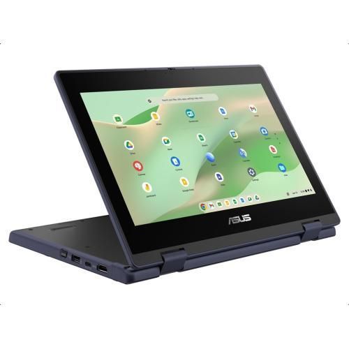 Ноутбук Asus Chromebook CR11 CR1104CGA (CR1104CGA-N00200), Intel N100 / 11.6" / TN / RAM 8 ГБ LPDDR5 / SSD 64 ГБ / Intel UHD Graphics / Chrome OS / Чорний