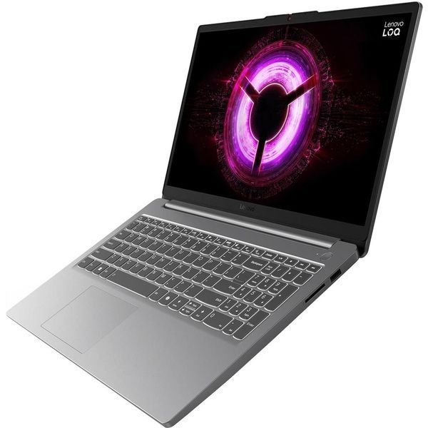 Ноутбук Lenovo LOQ 15ARP10E (83S0002CRM), AMD Ryzen 5 7535HS / 15.6&Prime; / RAM 16 ГБ / SSD 512 ГБ / GeForce RTX 3050 / Без ОС / Luna Grey
