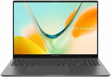 Ноутбук ASUS Vivobook S16 (S5608QA-U3224W), Qualcomm Snapdragon X X1-26-101 / 16" / OLED / RAM 16 ГБ LPDDR5X / SSD 256 ГБ / Qualcomm Adreno / Windows 11 Home / Сірий