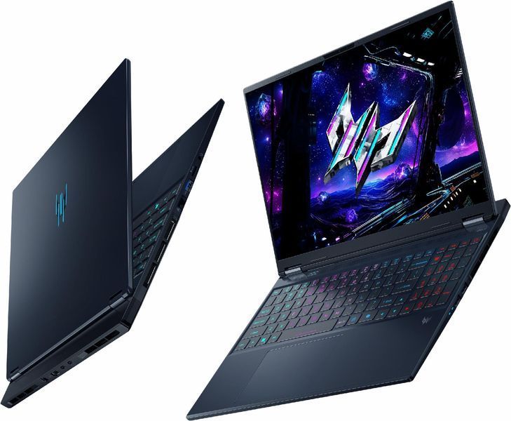 Ноутбук PREDATOR Helios Neo 16S AI PHN16S-71-9718 (NH.QX7EP.00A) 16" / 2560 x 1600px / OLED / 165Hz / Ultra 9-275HX / RAM 32 ГБ / SSD 1 ТБ / GeForce RTX 5070 Ti / Windows 11 Professional / Чорний