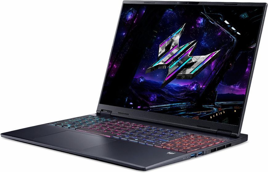 Ноутбук PREDATOR Helios Neo 16S AI PHN16S-71-9718 (NH.QX7EP.00A) 16" / 2560 x 1600px / OLED / 165Hz / Ultra 9-275HX / RAM 32 ГБ / SSD 1 ТБ / GeForce RTX 5070 Ti / Windows 11 Professional / Чорний