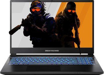 Ноутбук DREAMMACHINES RT5050-15PL27 (e2626274), AMD Ryzen 7 H 255 / 15.6" / 144 Гц / RAM 16 ГБ DDR5 / SSD 512 ГБ / AMD Radeon 780M + RTX 5050 / Без ОС / Чорний