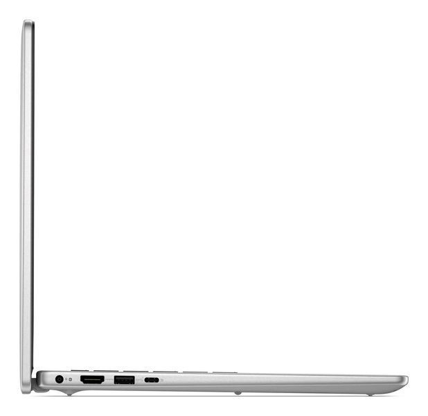 Ноутбук Dell 14 (DC14250_RPLR_007), Intel Core 3 100U / 14" / RAM 8 ГБ DDR5 / SSD 512 ГБ / Intel UHD Graphics / Windows 11 Home / Сріблястий