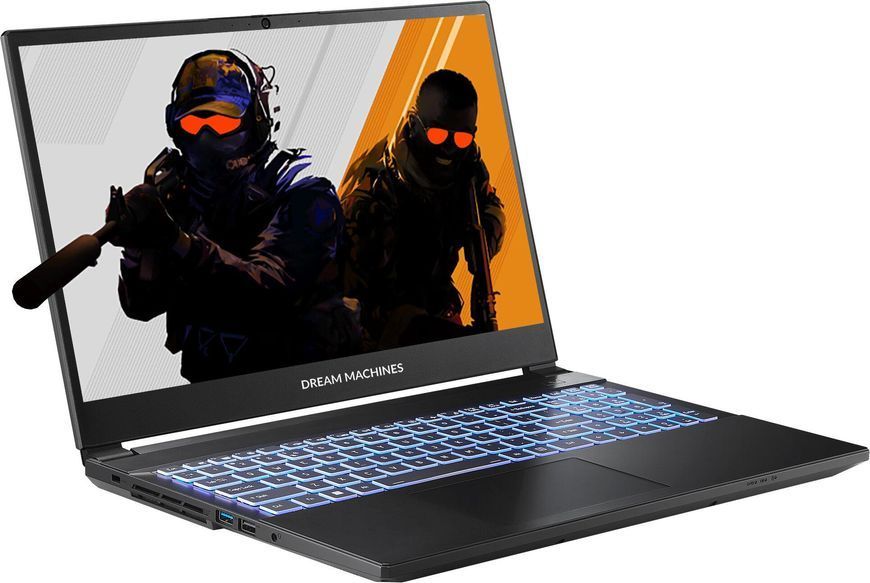 Ноутбук DREAMMACHINES RT5050-15PL27 (e2626274), AMD Ryzen 7 H 255 / 15.6" / 144 Гц / RAM 16 ГБ DDR5 / SSD 512 ГБ / AMD Radeon 780M + RTX 5050 / Без ОС / Чорний